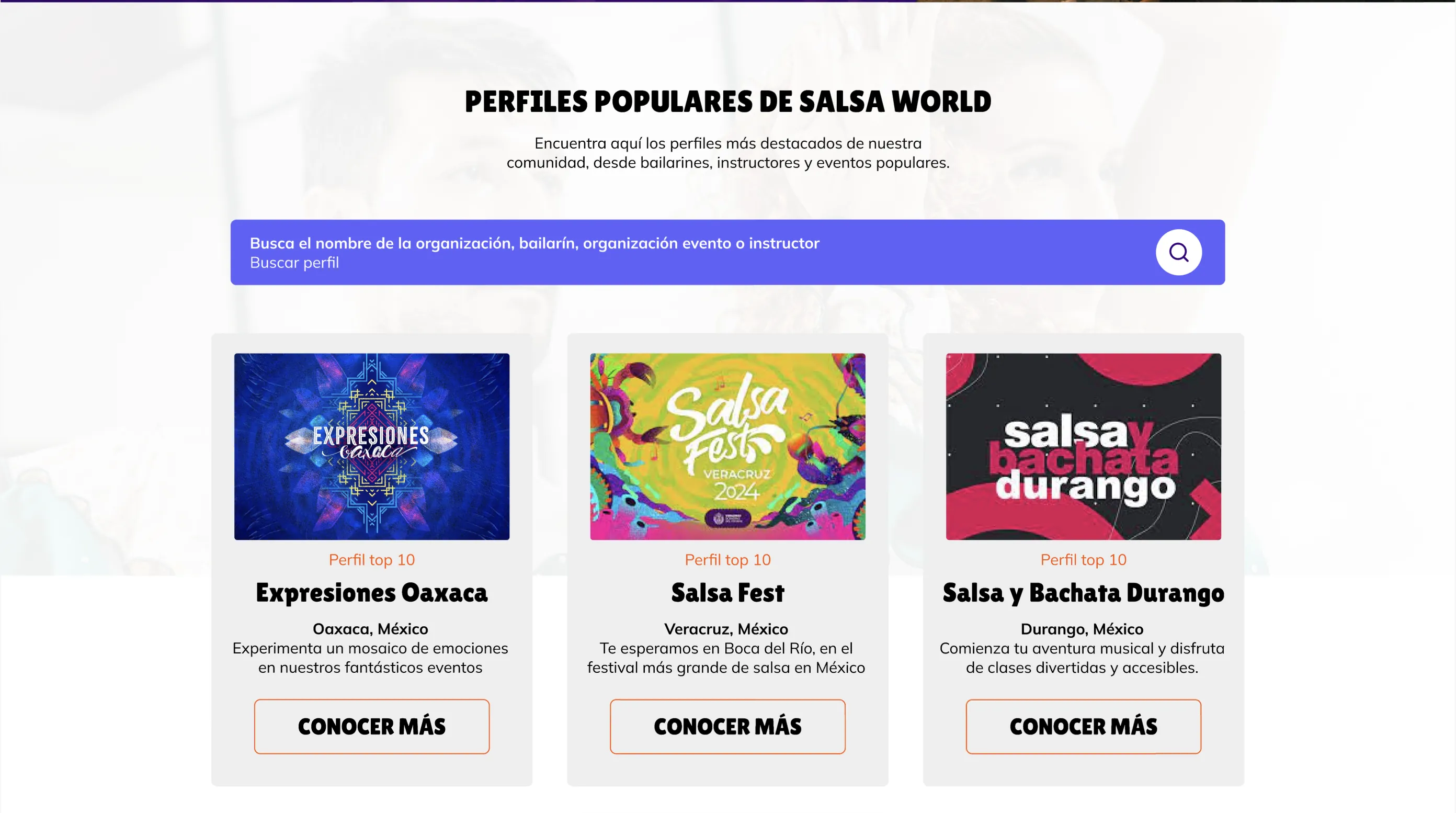 Salsa World — Events Platform 3